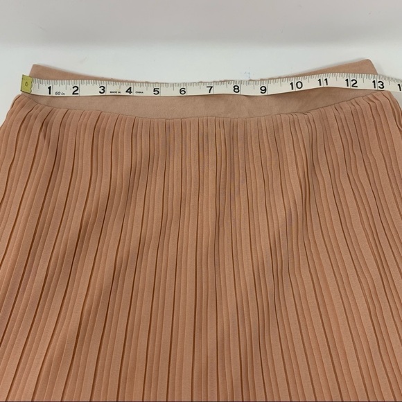Mark. Peach Ombré Pleated A-Line Midi Skirt Size Small Petite - Picture 10 of 12